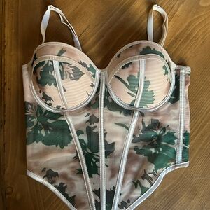 Kaylee Kollection Floral Bustier Corset